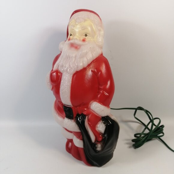 1968 Empire plastics Santa blow mold works 13" Christmas Holiday decor Like New! - Picture 3 of 9